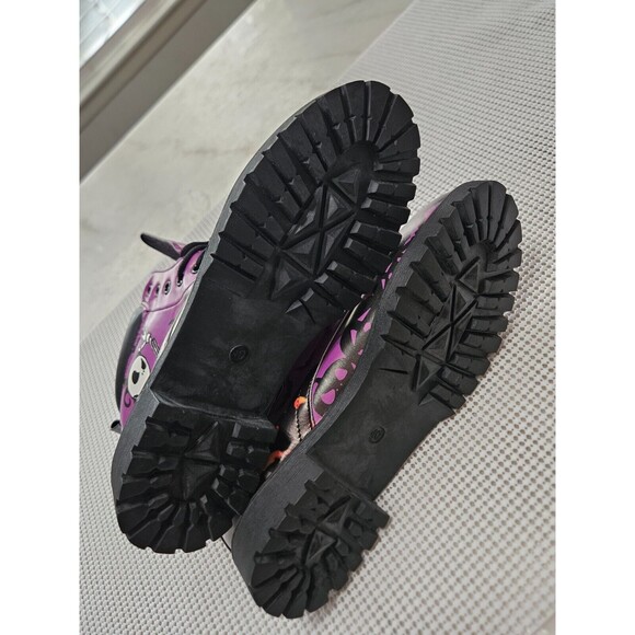 Jack Women's Skellington Purple Ankle Boots, Size 40 - Picture 5 of 6